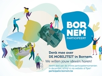 Banner gemeente Bornem: Participatie mobiliteitsplan